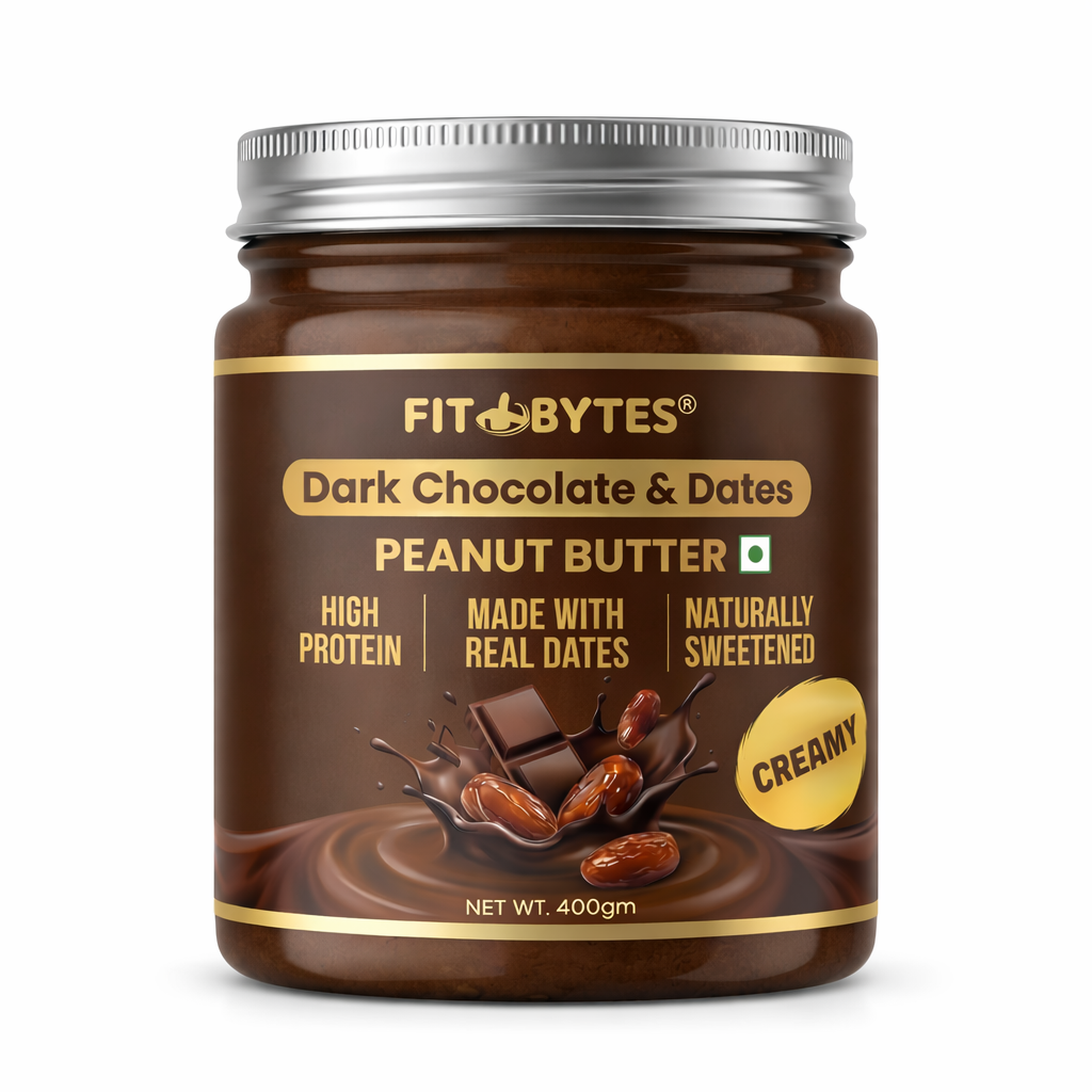 Fitbytes Dark Chocolate & Dates Peanut Butter – 400g